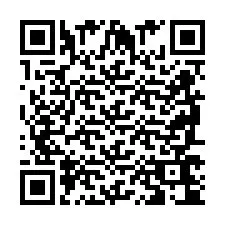 QR-code voor telefoonnummer +2698764074