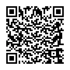 QR код за телефонен номер +2698764081