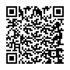 QR-code voor telefoonnummer +2698764098