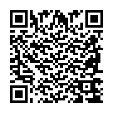 Codice QR per il numero di telefono +2698764323