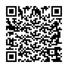 Codice QR per il numero di telefono +2698764388