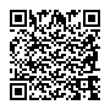 Codice QR per il numero di telefono +2698764482