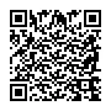 Codice QR per il numero di telefono +2698764525