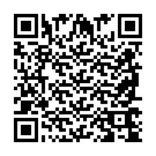 Codice QR per il numero di telefono +2698764539