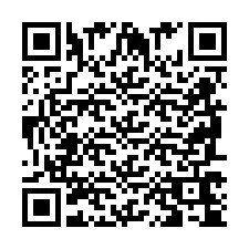 Codice QR per il numero di telefono +2698764554