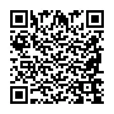 QR-code voor telefoonnummer +2698764577