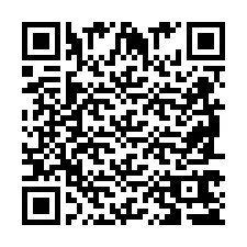 Codice QR per il numero di telefono +2698765349