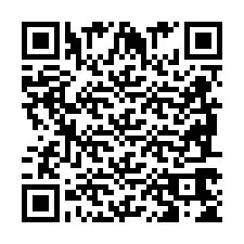 Codice QR per il numero di telefono +2698765482