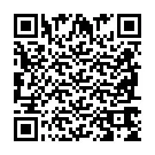 Código QR para número de teléfono +2698765486