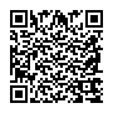 QR-code voor telefoonnummer +2698765749