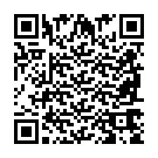 Codice QR per il numero di telefono +2698765887