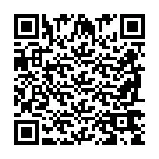 Codice QR per il numero di telefono +2698765895