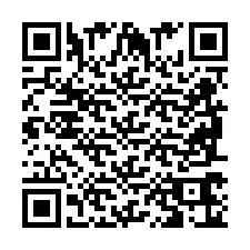 Codice QR per il numero di telefono +2698766006