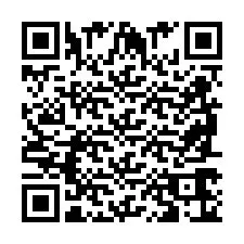 QR-код для номера телефона +2698766089