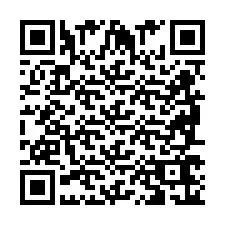 Codice QR per il numero di telefono +2698766162