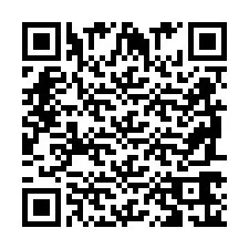 QR-code voor telefoonnummer +2698766181