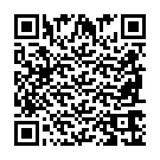 QR код за телефонен номер +2698766187