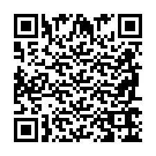 QR-code voor telefoonnummer +2698766265