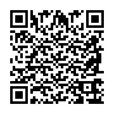 Codice QR per il numero di telefono +2698766309