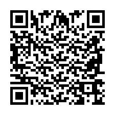 Codice QR per il numero di telefono +2698766437