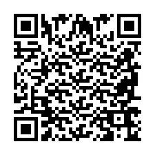 Codice QR per il numero di telefono +2698766477