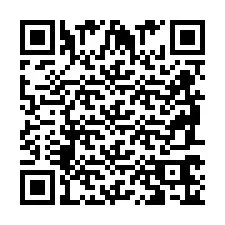 Codice QR per il numero di telefono +2698766500