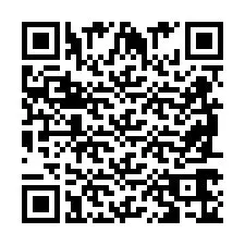 Codice QR per il numero di telefono +2698766589