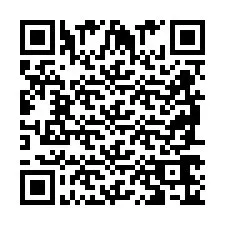 Codice QR per il numero di telefono +2698766598
