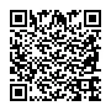 Codice QR per il numero di telefono +2698766603