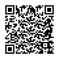 Codice QR per il numero di telefono +2698766627