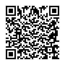 Codice QR per il numero di telefono +2698766653