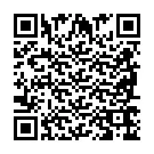 Codice QR per il numero di telefono +2698766666