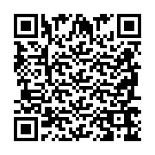 Codice QR per il numero di telefono +2698766674