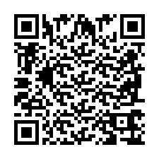 Codice QR per il numero di telefono +2698766706