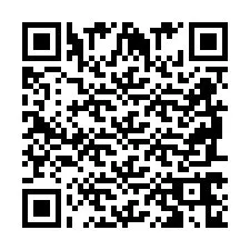 Codice QR per il numero di telefono +2698766844