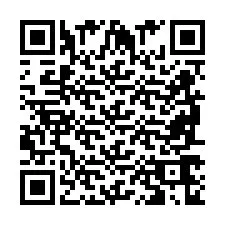 Codice QR per il numero di telefono +2698766897