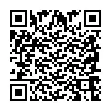 Codice QR per il numero di telefono +2698766898