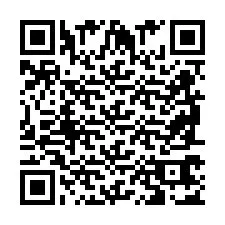 QR код за телефонен номер +2698767009