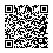 Código QR para número de telefone +2698767023