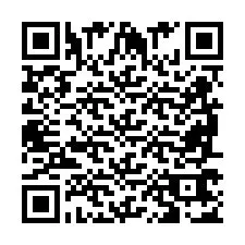 Código QR para número de telefone +2698767027