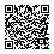 Codice QR per il numero di telefono +2698767035