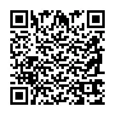 QR Code pour le numéro de téléphone +2698767041