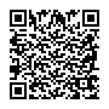 QR Code pour le numéro de téléphone +2698767064