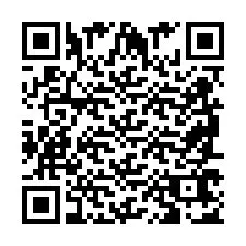 Codice QR per il numero di telefono +2698767069