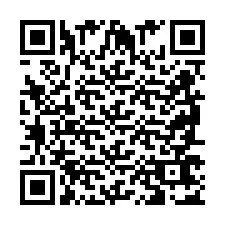 QR Code pour le numéro de téléphone +2698767078