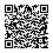 QR код за телефонен номер +2698767080