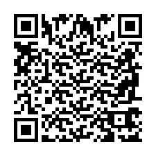 Codice QR per il numero di telefono +2698767105