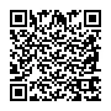 QR Code pour le numéro de téléphone +2698767108