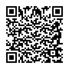 Codice QR per il numero di telefono +2698767170