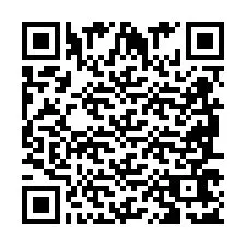 Codice QR per il numero di telefono +2698767176